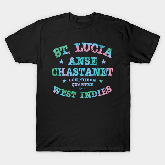 St. Lucia, West Indies T-Shirt by jcombs